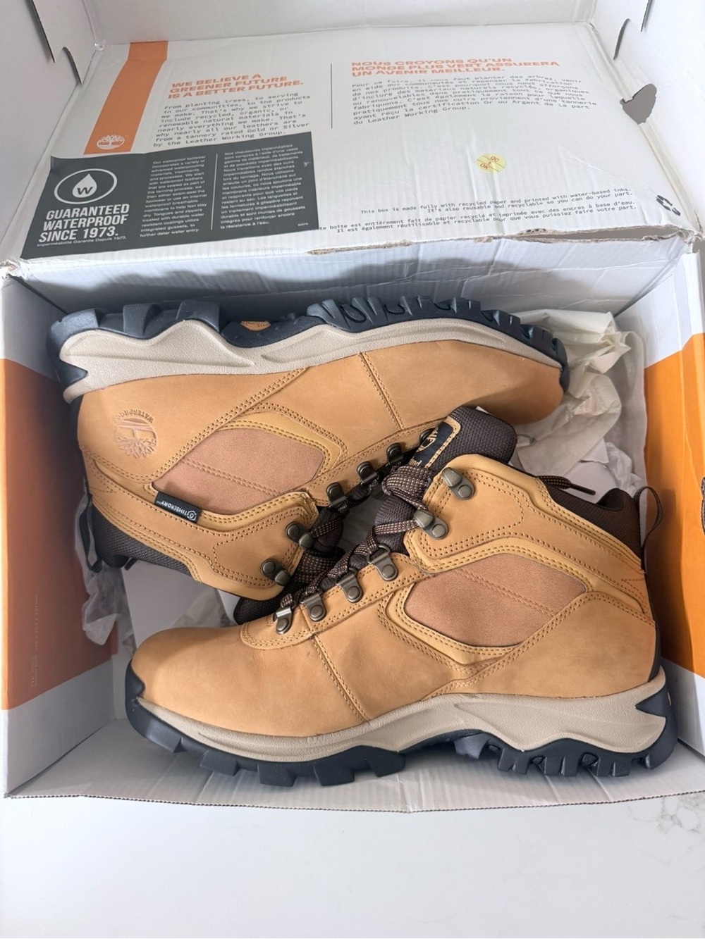 Timberland Men's Wheat/Tan Outdoor Waterproof Hiking Boots